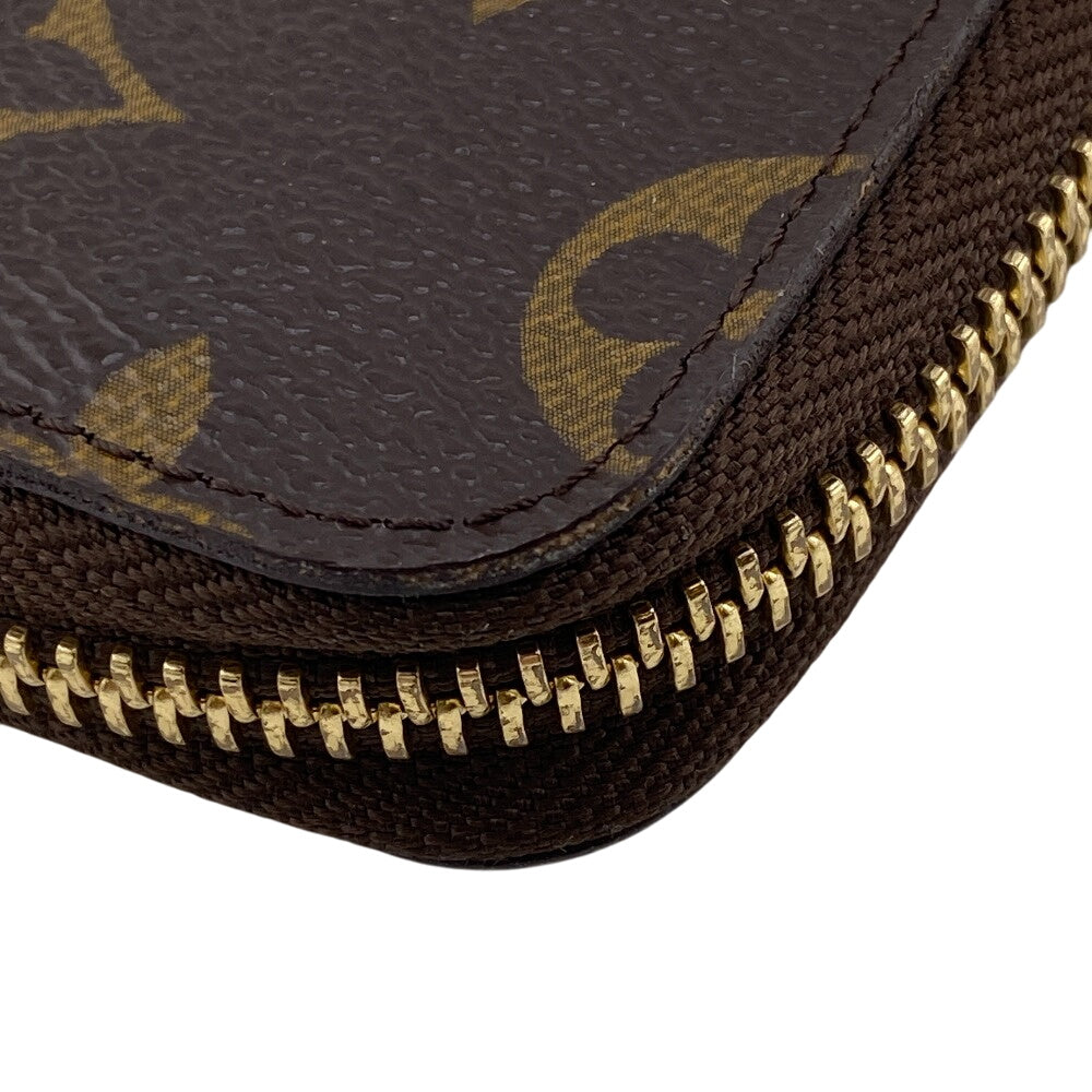 LOUIS VUITTON Long Wallet Purse M61440 leather Brown Monogram Zippy Compact Wallet NM