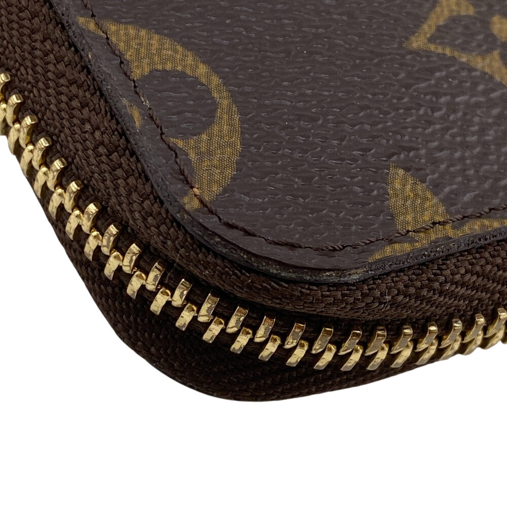 LOUIS VUITTON Long Wallet Purse M61440 leather Brown Monogram Zippy Compact Wallet NM