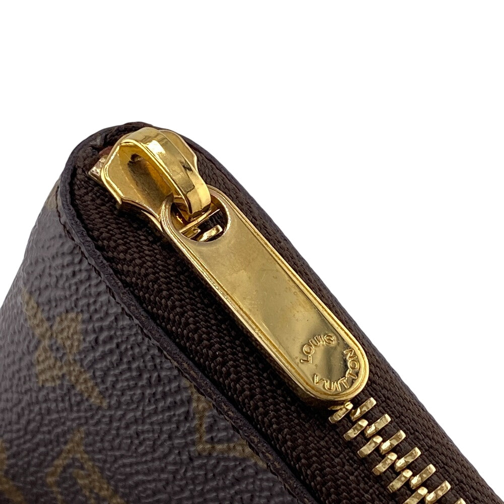 LOUIS VUITTON Long Wallet Purse M61440 leather Brown Monogram Zippy Compact Wallet NM