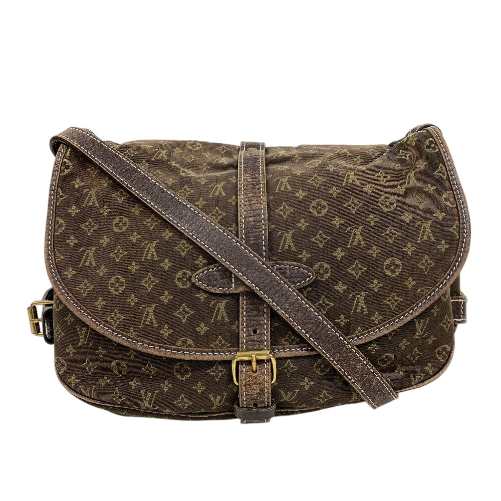 LOUIS VUITTON Shoulder Bag M95227 canvas Brown Monogram mini Lansaumur 30
