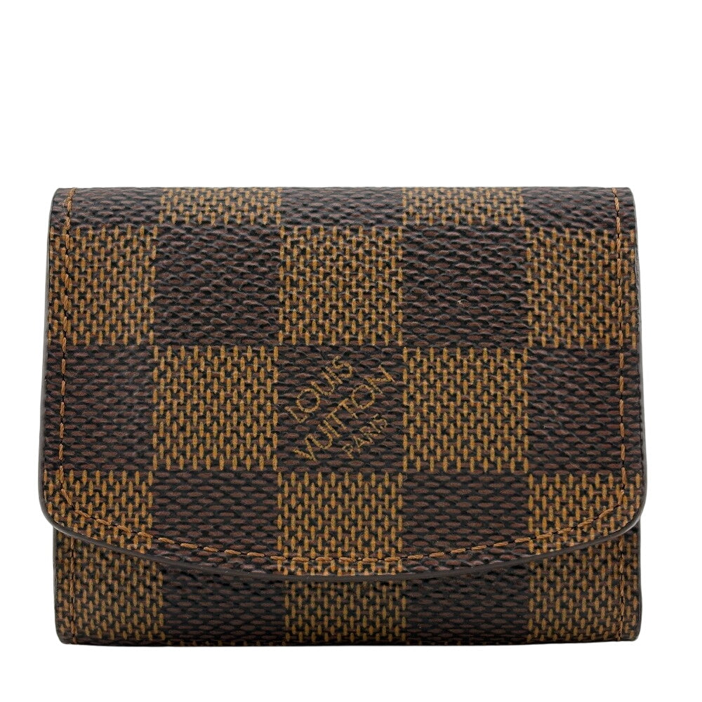 LOUIS VUITTON Other accessories M64600 Damier Brown Cufflinks case Buton de Manchette