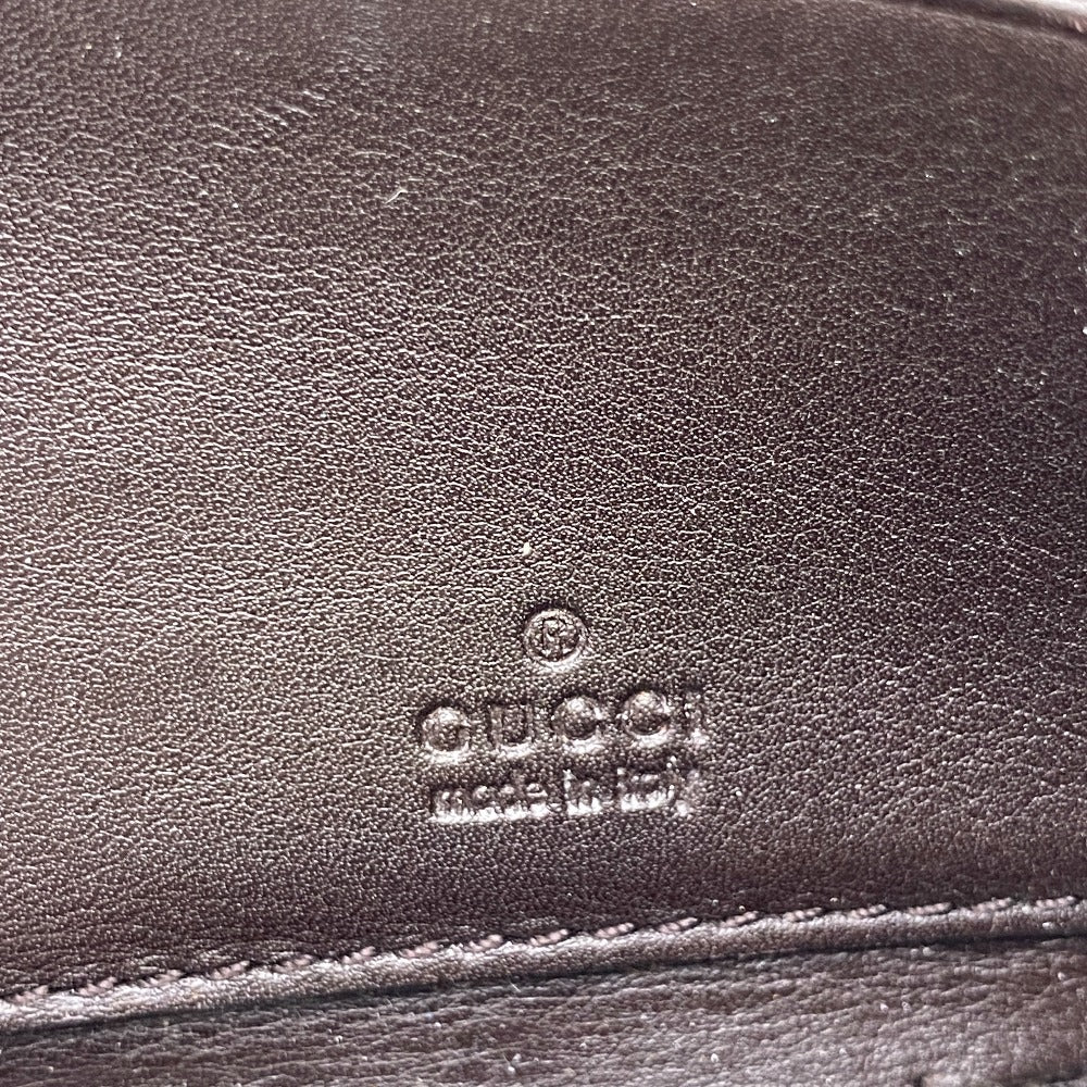 GUCCI Long Wallet Purse 306589 leather Brown Guccisima