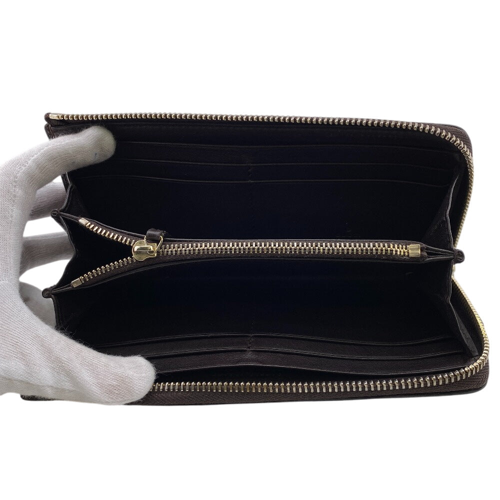 GUCCI Long Wallet Purse 306589 leather Brown Guccisima