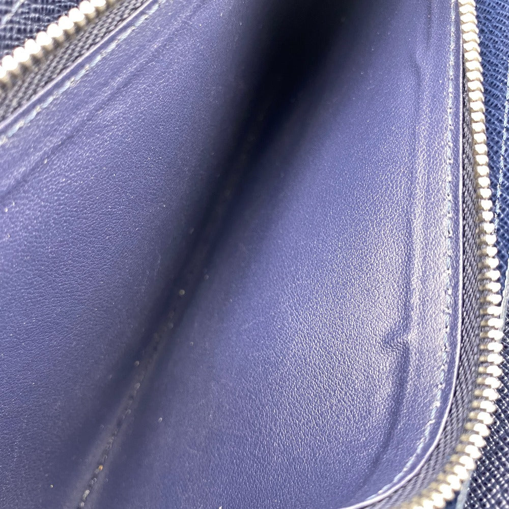 LOUIS VUITTON Long Wallet Purse M62644 leather Navy Epi Zippy Organizer
