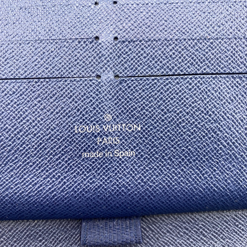 LOUIS VUITTON Long Wallet Purse M62644 leather Navy Epi Zippy Organizer