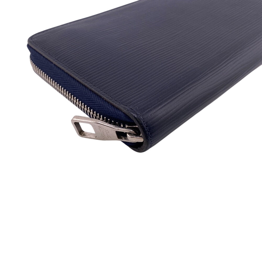 LOUIS VUITTON Long Wallet Purse M62644 leather Navy Epi Zippy Organizer