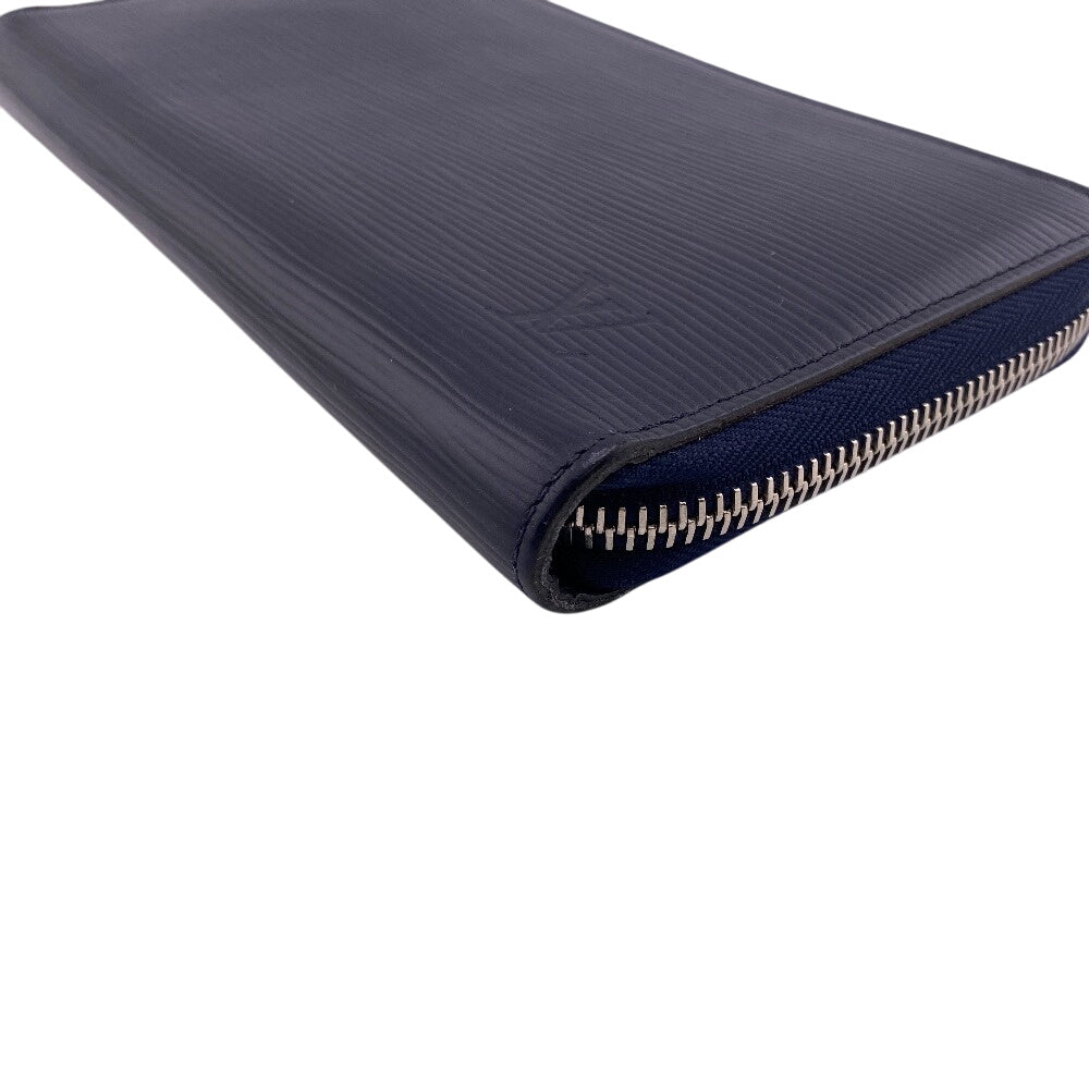 LOUIS VUITTON Long Wallet Purse M62644 leather Navy Epi Zippy Organizer