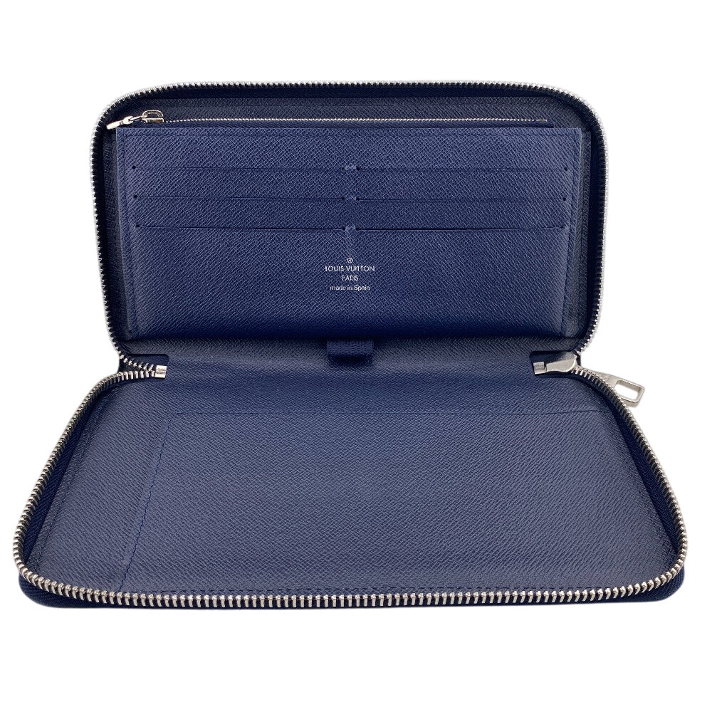 LOUIS VUITTON Long Wallet Purse M62644 leather Navy Epi Zippy Organizer