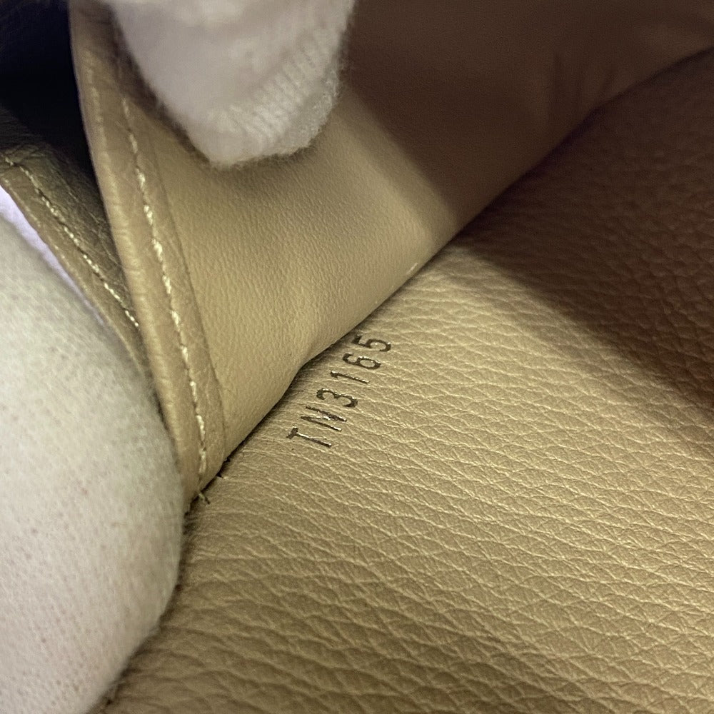 LOUIS VUITTON Long Wallet Purse M60144 leather beige Monogram Mahina Portefeuille Iris