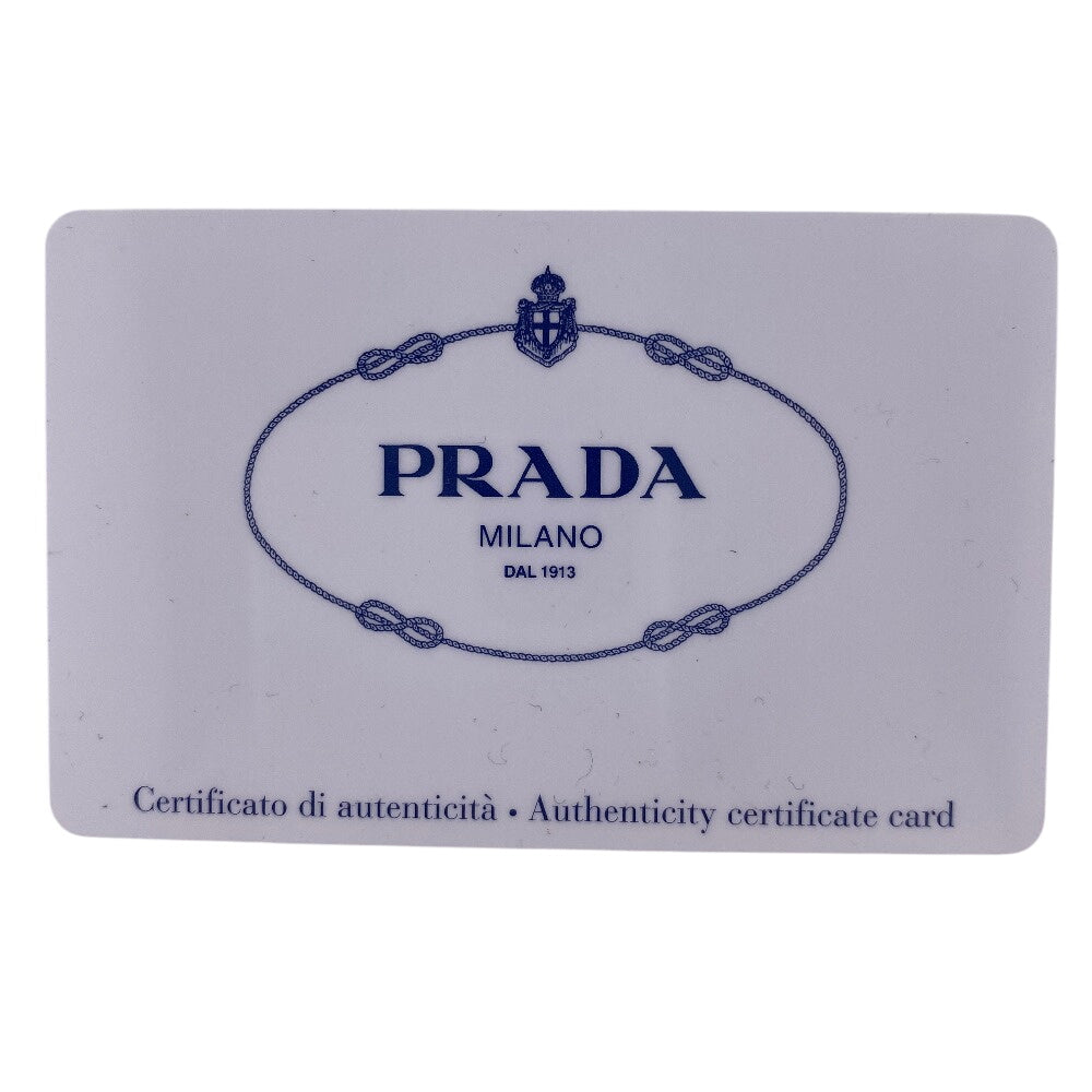 PRADA Long Wallet Purse 1MT290 leather black Safiano Chain wallet