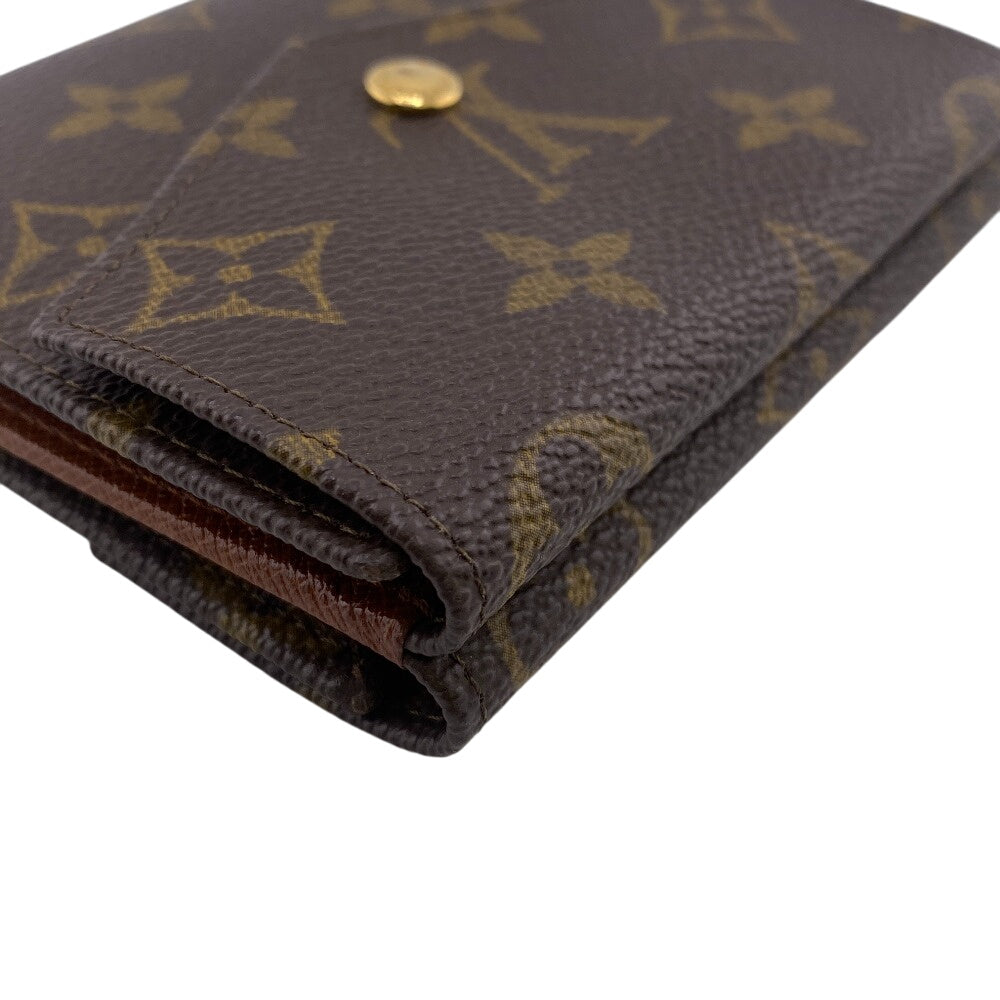 LOUIS VUITTON Tri-fold wallet M61660 Monogram canvas, leather Brown Monogram Portonebier