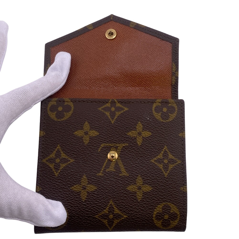 LOUIS VUITTON Tri-fold wallet M61660 Monogram canvas, leather Brown Monogram Portonebier