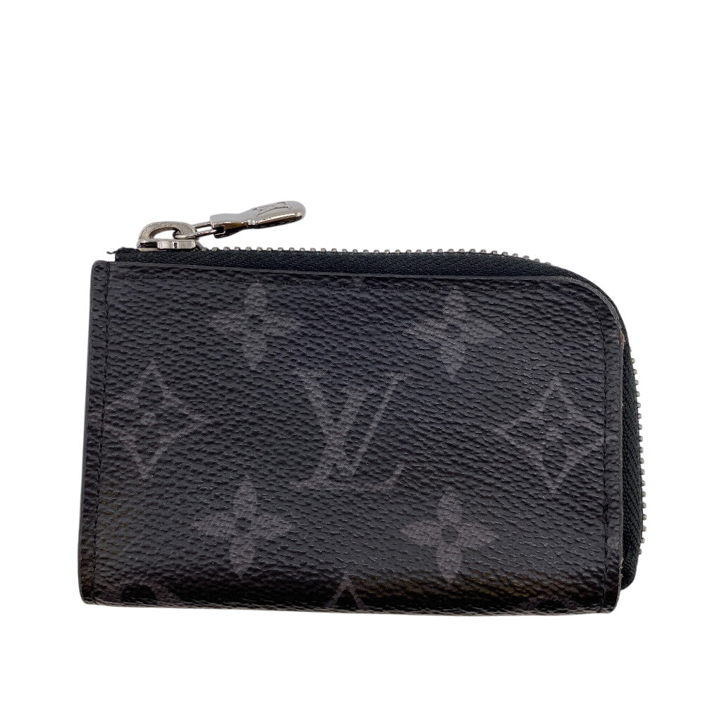 LOUIS VUITTON Coin case M63536 Monogram, Leather black Monogram Eclipse Portemonejour