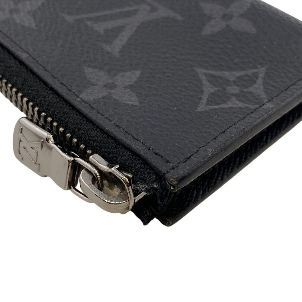 LOUIS VUITTON Coin case M63536 Monogram, Leather black Monogram Eclipse Portemonejour