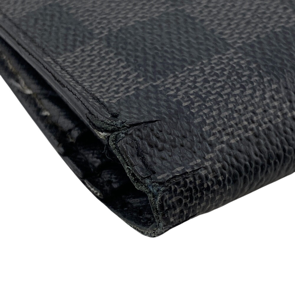 LOUIS VUITTON Long Wallet Purse N62665 Damier Grafitte black Damier Graphite Portefeuille Braza