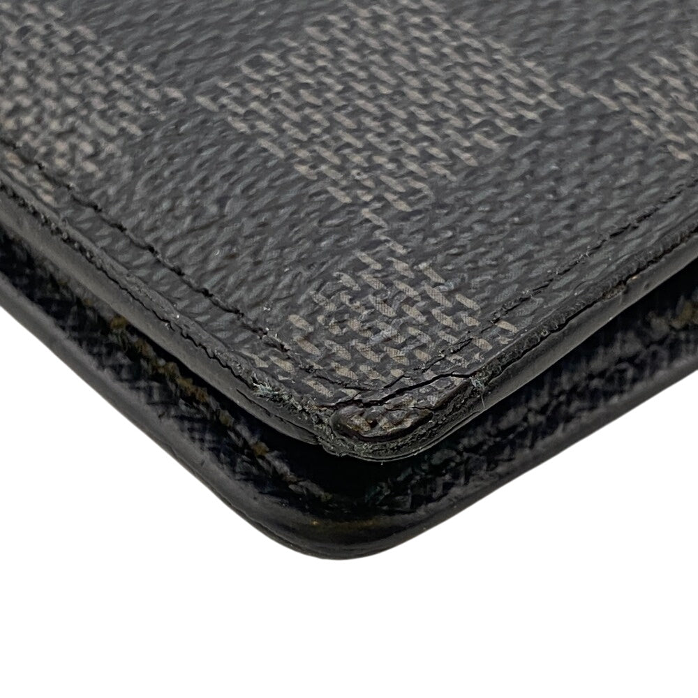 LOUIS VUITTON Long Wallet Purse N62665 Damier Grafitte black Damier Graphite Portefeuille Braza
