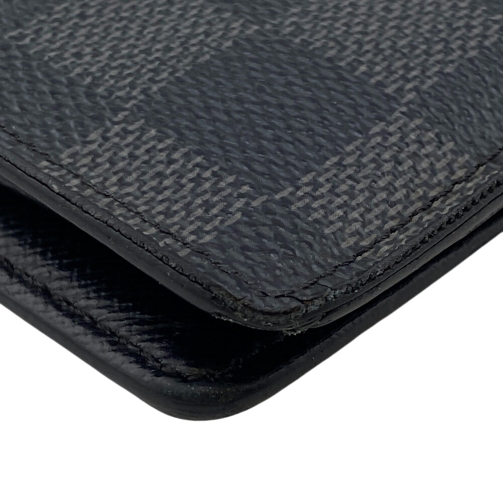LOUIS VUITTON Long Wallet Purse N62665 Damier Grafitte black Damier Graphite Portefeuille Braza