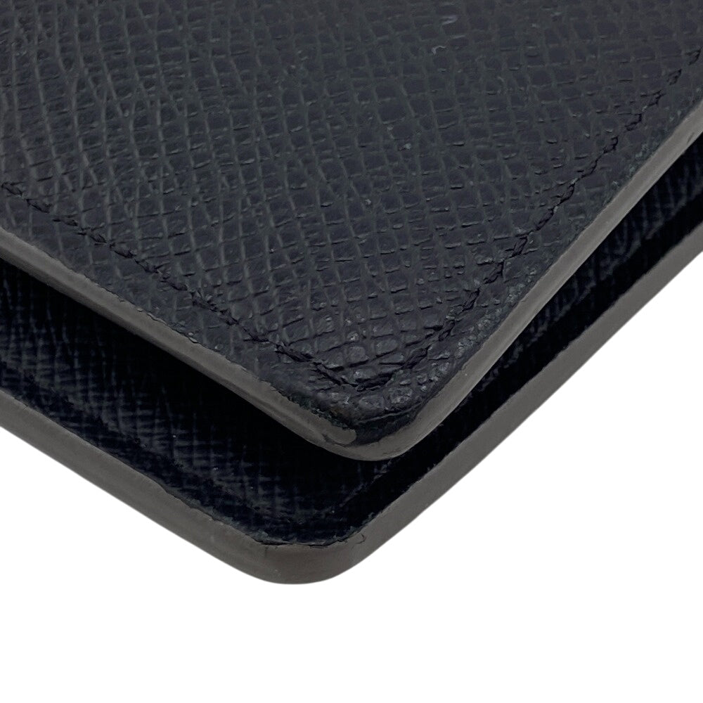 LOUIS VUITTON Long Wallet Purse M30385 leather black Taiga Portefeuille Plaza