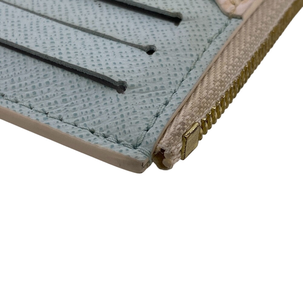 LOUIS VUITTON Card Case N40639 leather blue Damier Porto Cult Romy