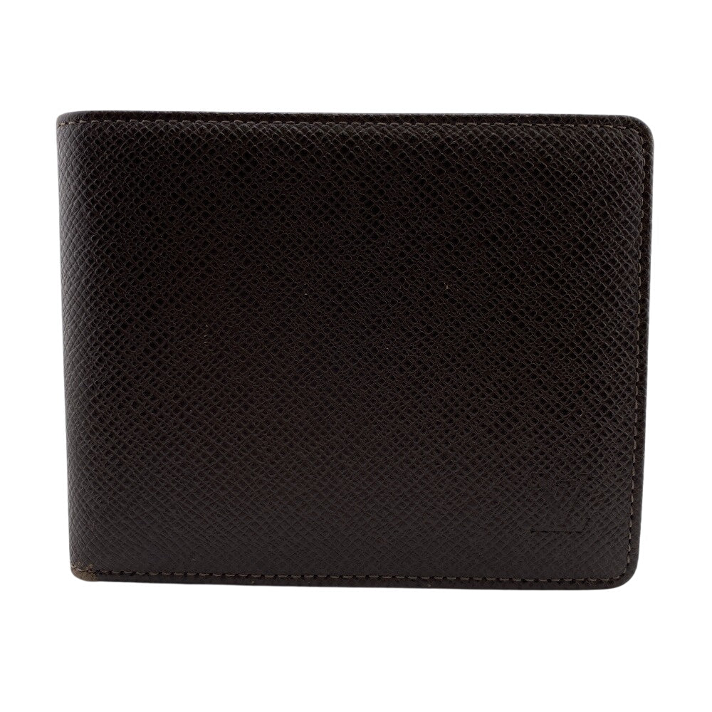 LOUIS VUITTON Bifold Wallet M30428 Taiga Brown Taiga Porte Billets 3 Cartes Crdit