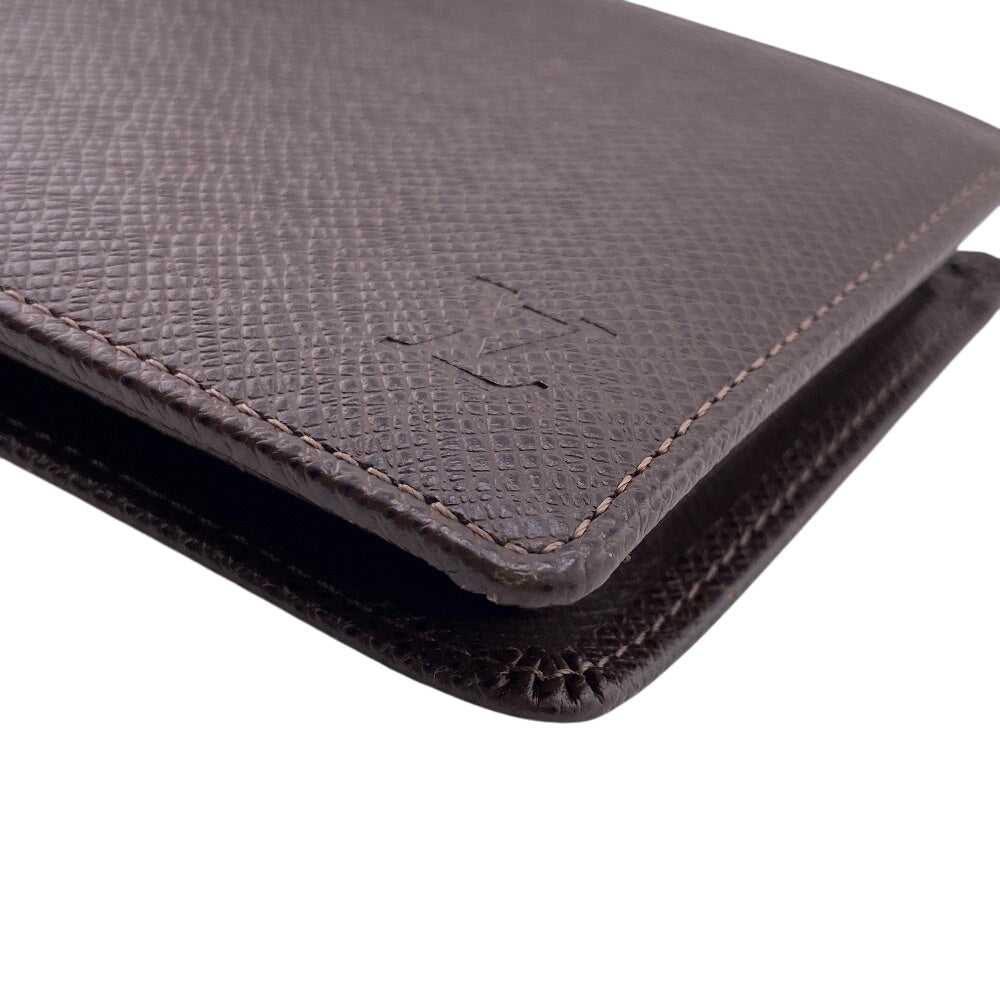 LOUIS VUITTON Bifold Wallet M30428 Taiga Brown Taiga Porte Billets 3 Cartes Crdit