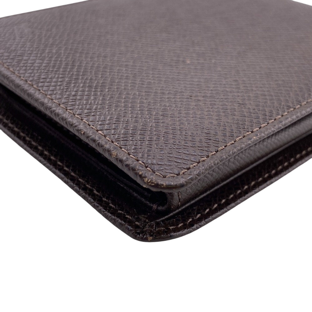 LOUIS VUITTON Bifold Wallet M30428 Taiga Brown Taiga Porte Billets 3 Cartes Crdit