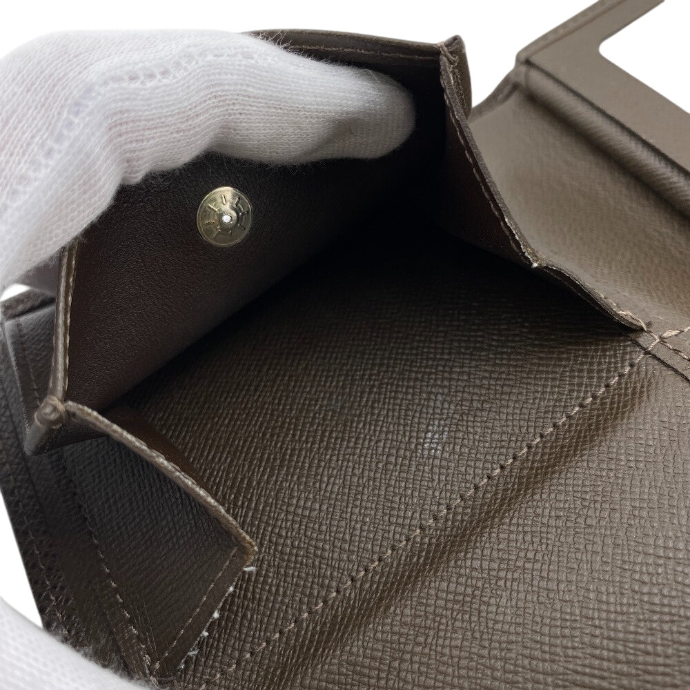 LOUIS VUITTON Bifold Wallet M30428 Taiga Brown Taiga Porte Billets 3 Cartes Crdit