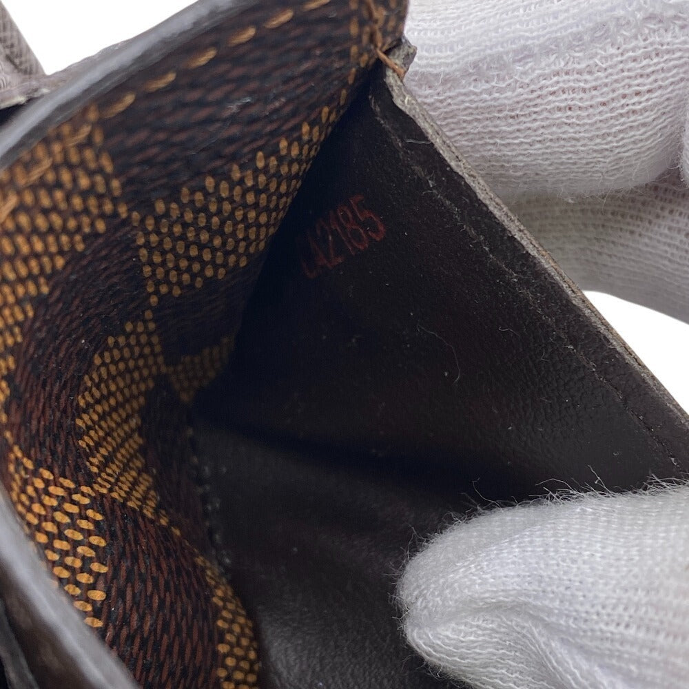 LOUIS VUITTON Long Wallet Purse N63209 leather Brown Damier Portefeuille Sarah