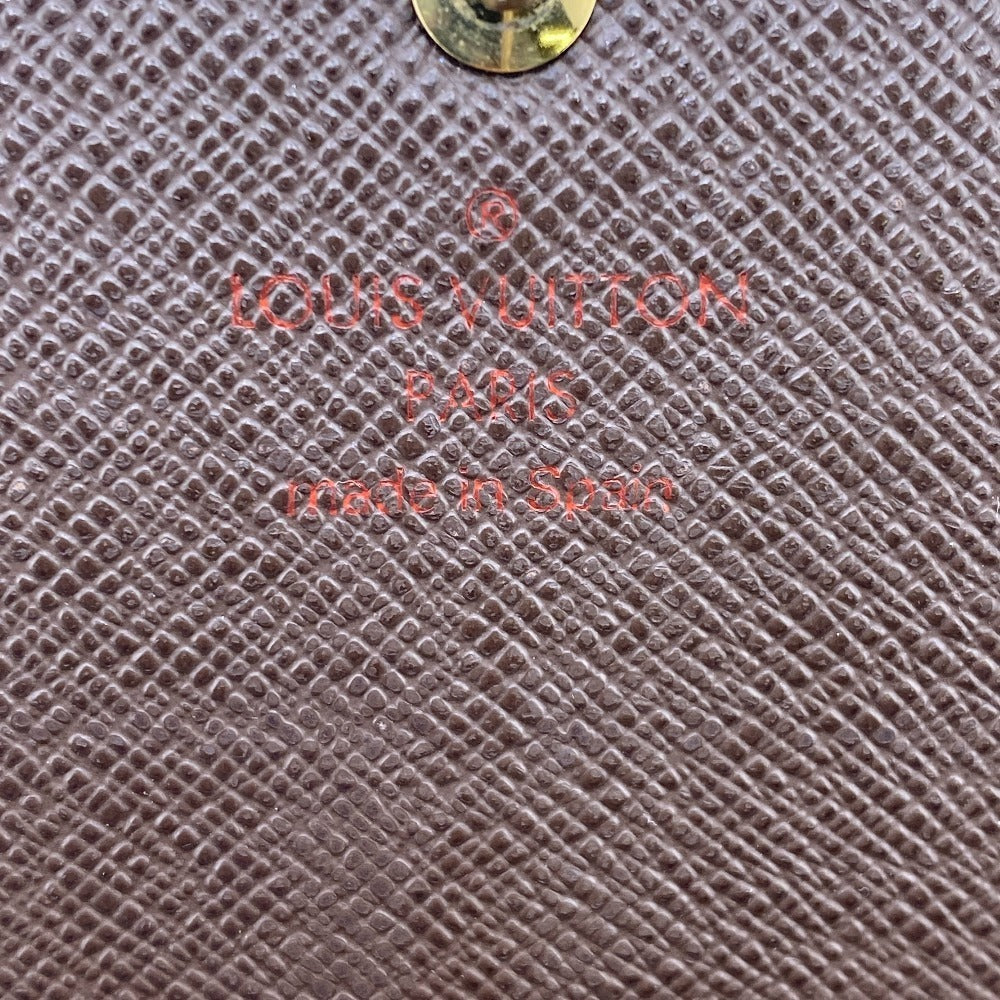 LOUIS VUITTON Long Wallet Purse N63209 leather Brown Damier Portefeuille Sarah