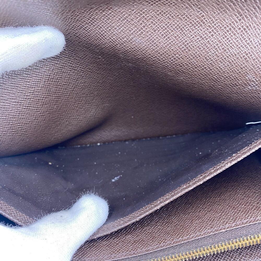 LOUIS VUITTON Long Wallet Purse N63209 leather Brown Damier Portefeuille Sarah