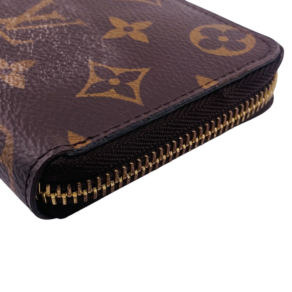LOUIS VUITTON Long Wallet Purse M60742 leather Brown Monogram Portefeuille Clemence
