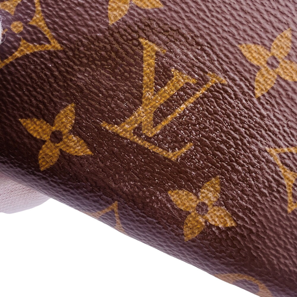LOUIS VUITTON Long Wallet Purse M60742 leather Brown Monogram Portefeuille Clemence