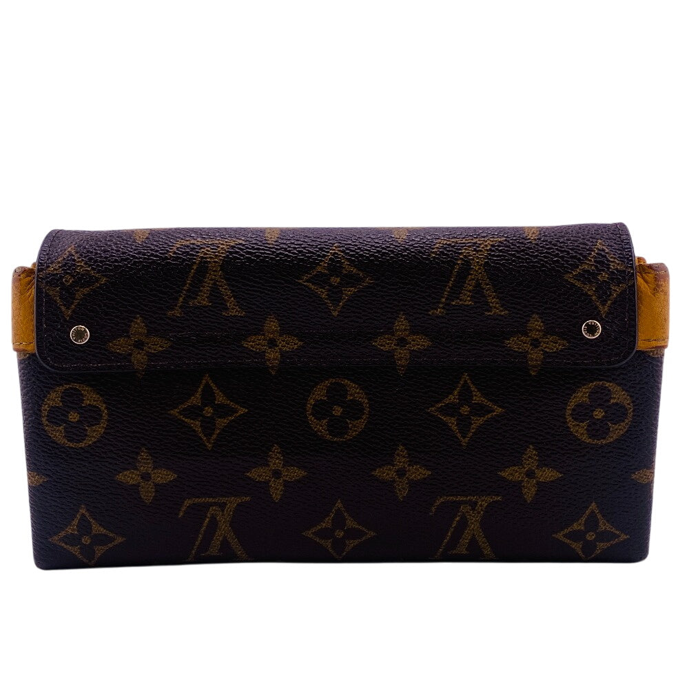 LOUIS VUITTON Long Wallet Purse M60412 leather Brown Monogram Elysee