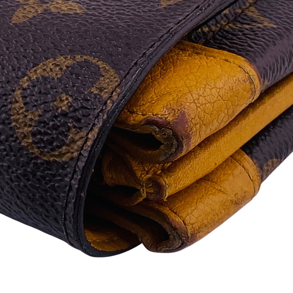 LOUIS VUITTON Long Wallet Purse M60412 leather Brown Monogram Elysee
