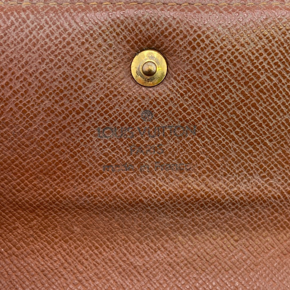 LOUIS VUITTON Long Wallet Purse TH0091 Monogram Brown Monogram