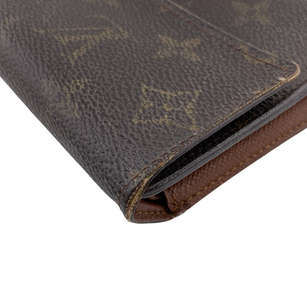 LOUIS VUITTON Long Wallet Purse TH0091 Monogram Brown Monogram