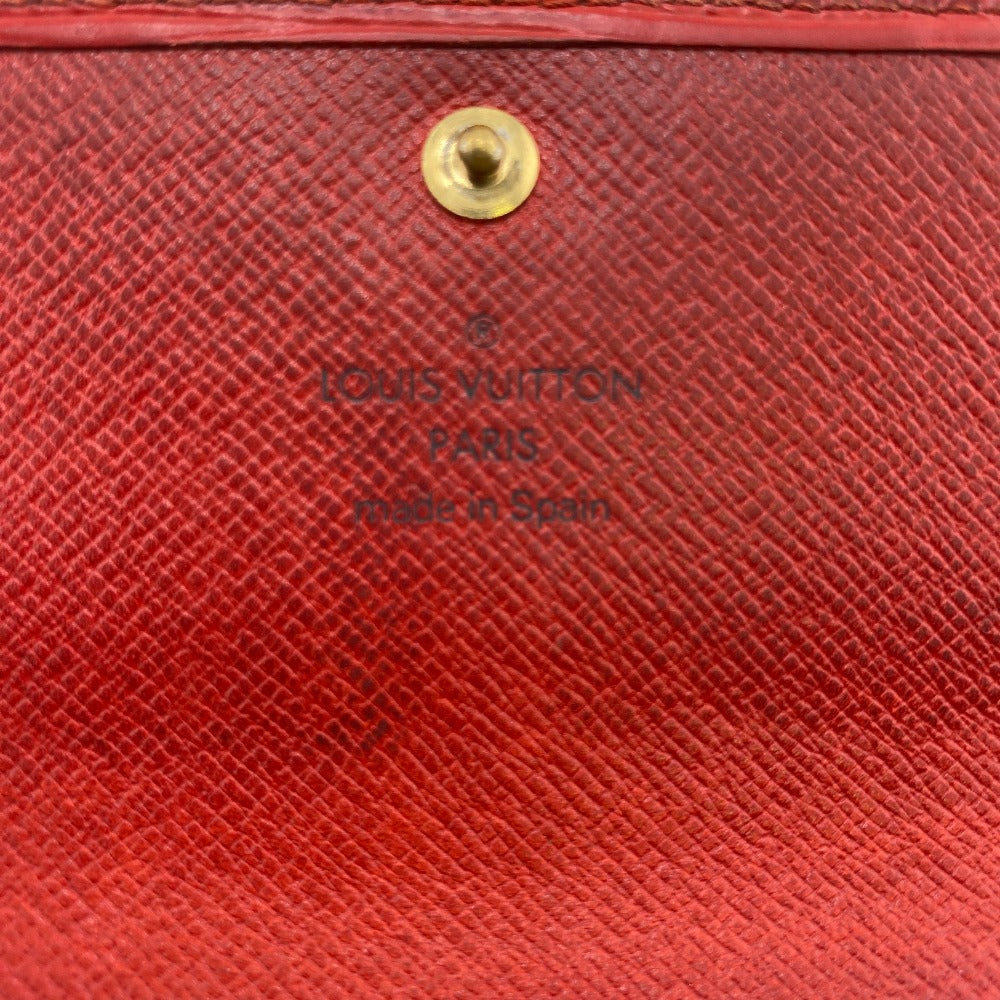 LOUIS VUITTON Long Wallet Purse M63577 Epi Leather Red Epi Leather Porto Monnet