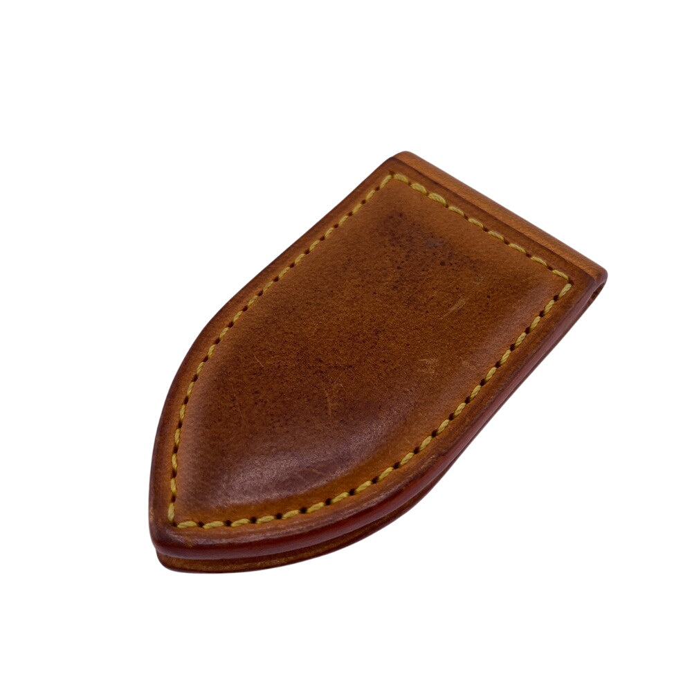 LOUIS VUITTON Money clip M64692 Nume leather Brown