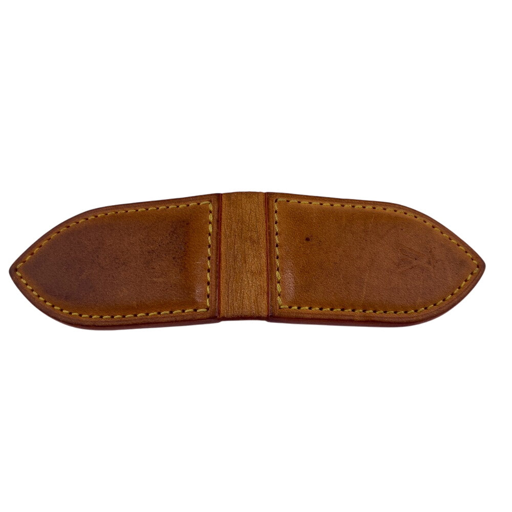 LOUIS VUITTON Money clip M64692 Nume leather Brown
