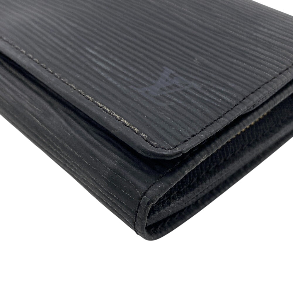 LOUIS VUITTON Bifold Wallet M63502 Epi Leather black Epi Portonet Bie Tresol