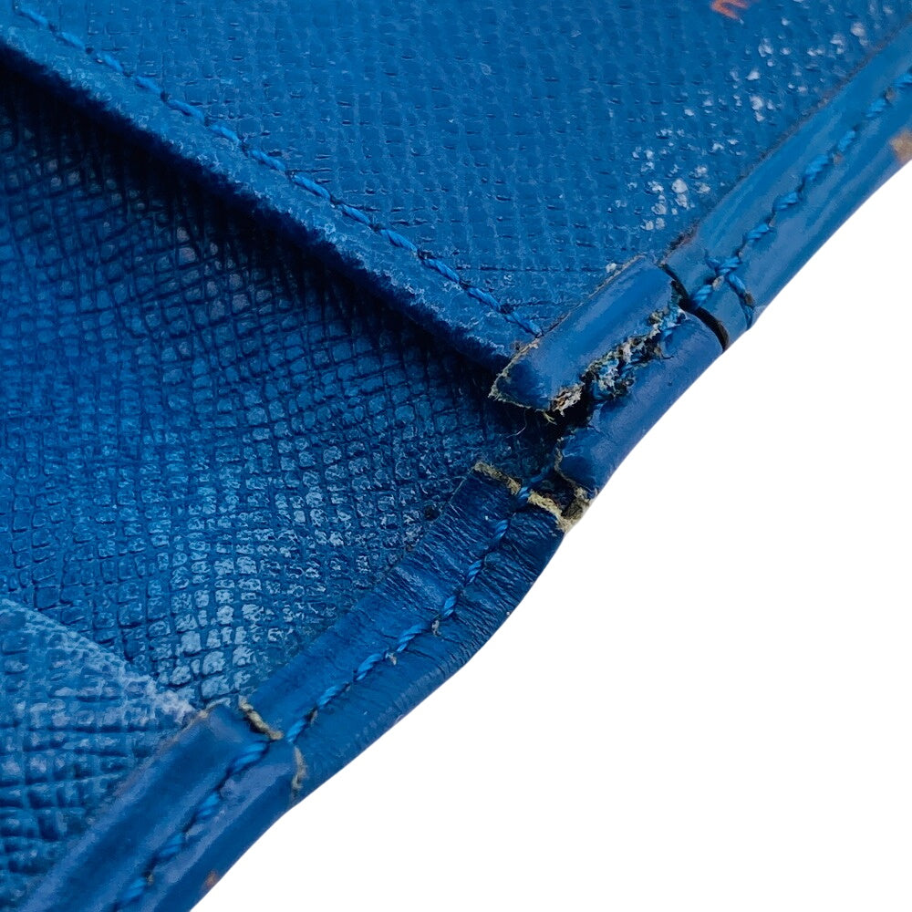 LOUIS VUITTON Card Case Epi Leather blue Epi Pochette cult visit