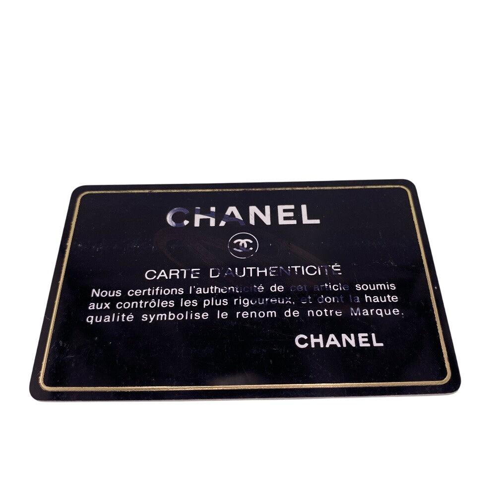 CHANEL Long Wallet Purse lambskin black lambskin Matrasse