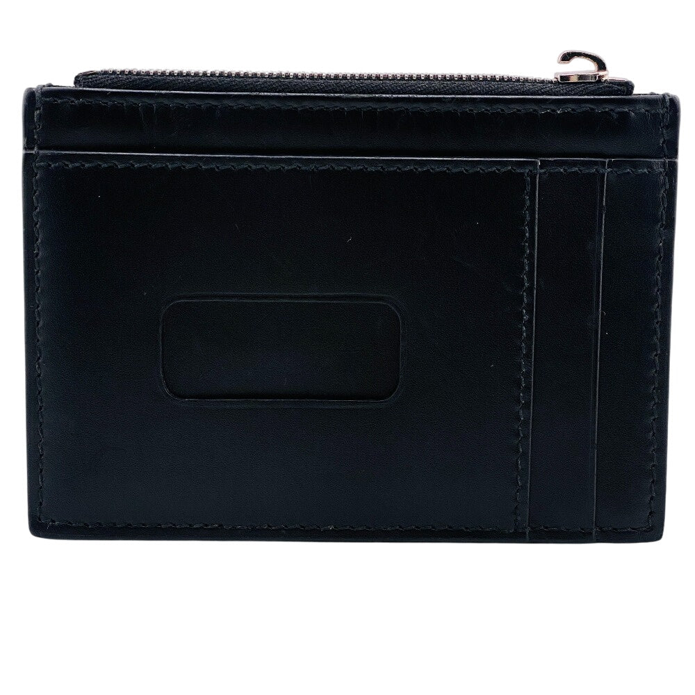 GUCCI Card Case 597560 Calfskin, Leather black Signature Embossing