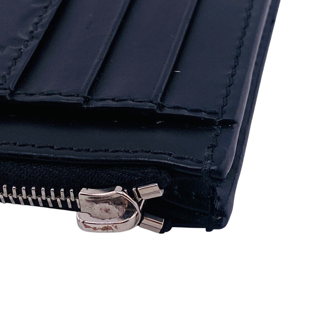 GUCCI Card Case 597560 Calfskin, Leather black Signature Embossing
