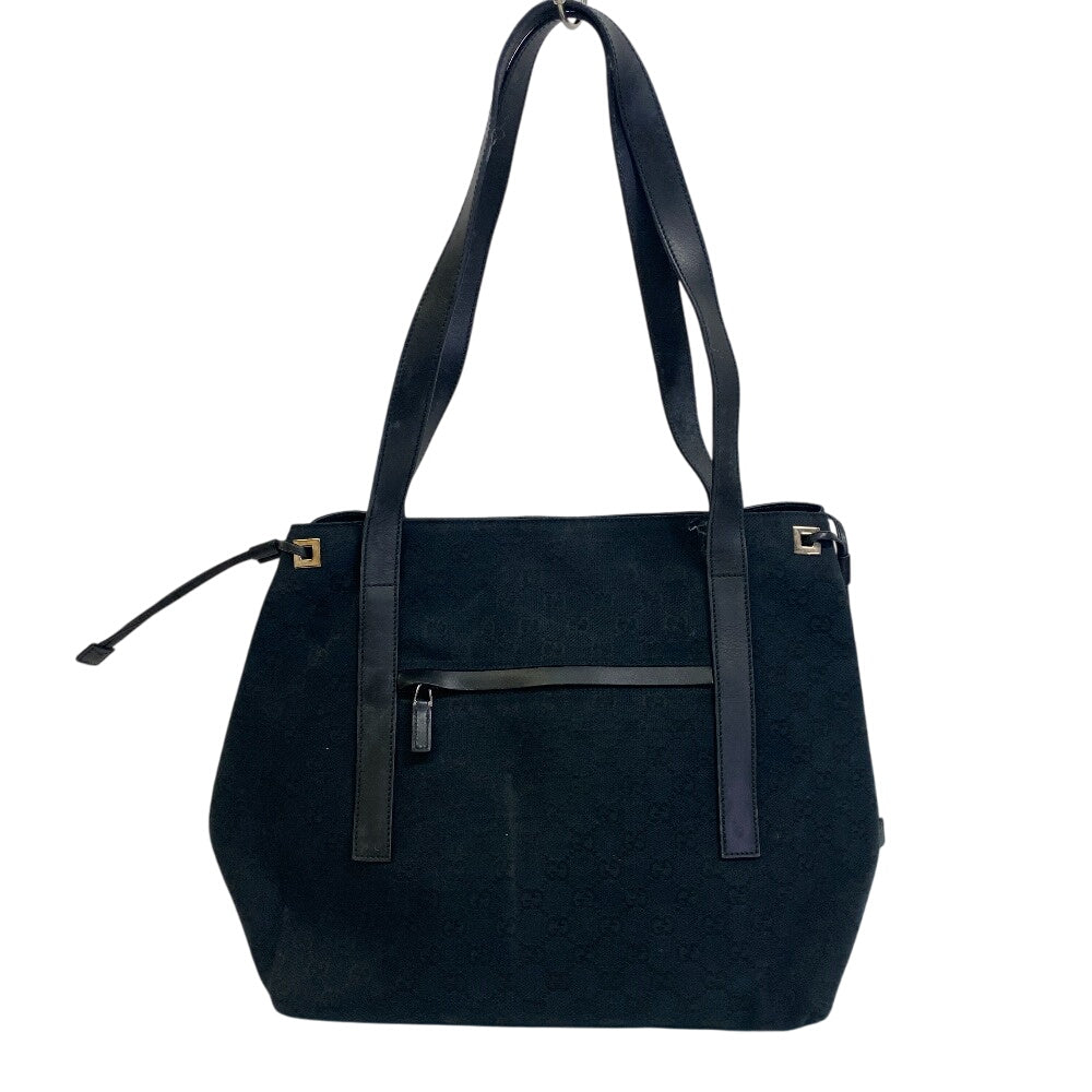 GUCCI Tote Bag 019 0493 GG canvas, leather black GG canvas