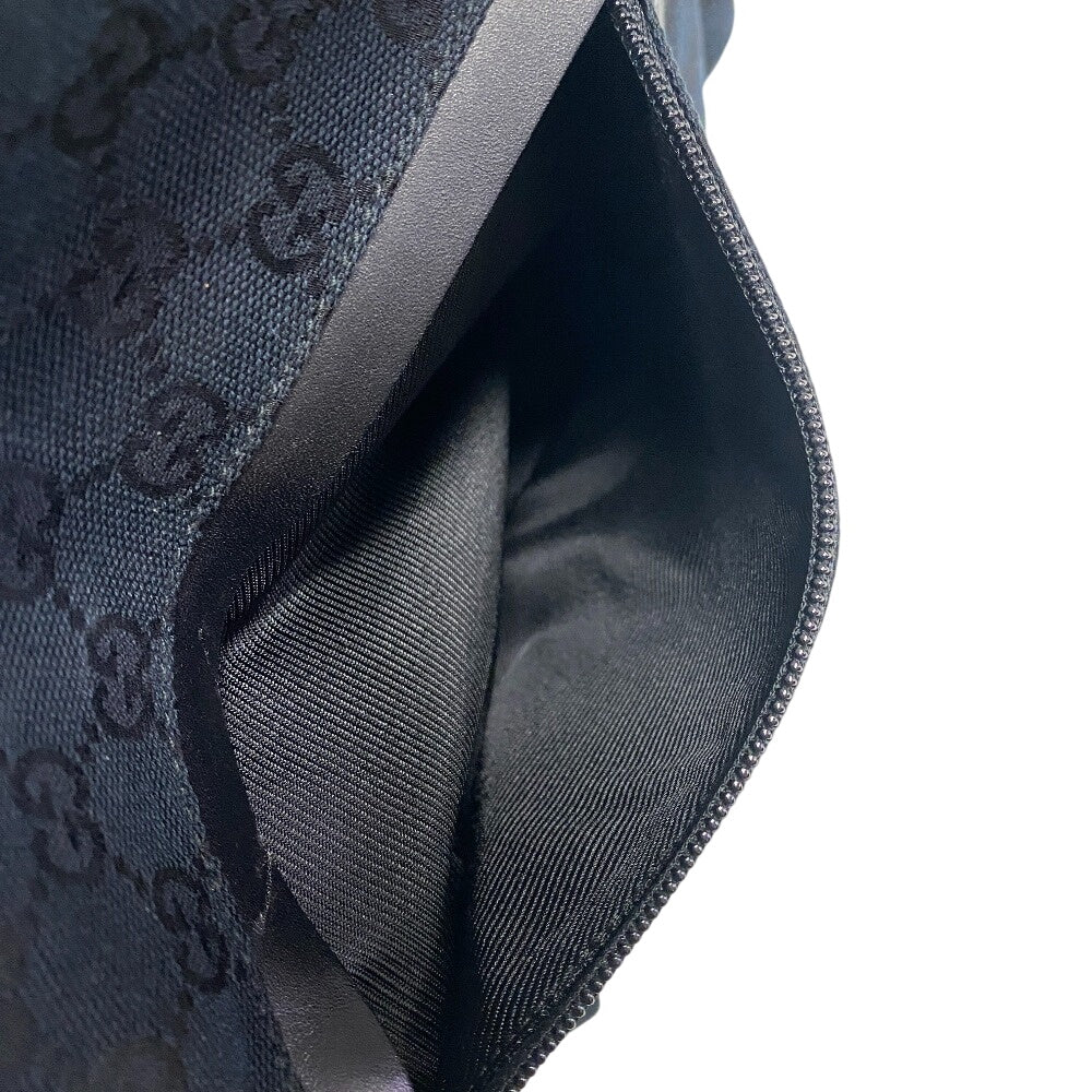 GUCCI Tote Bag 019 0493 GG canvas, leather black GG canvas
