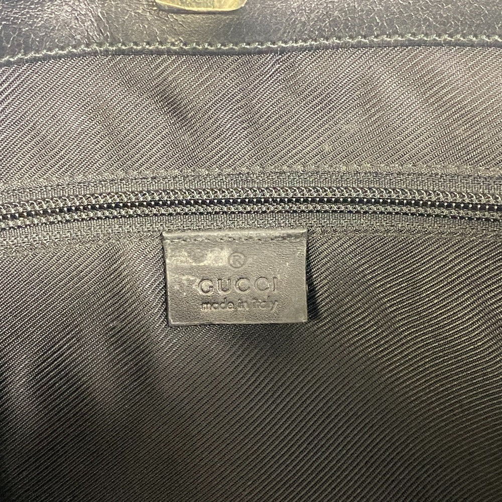 GUCCI Tote Bag 019 0493 GG canvas, leather black GG canvas