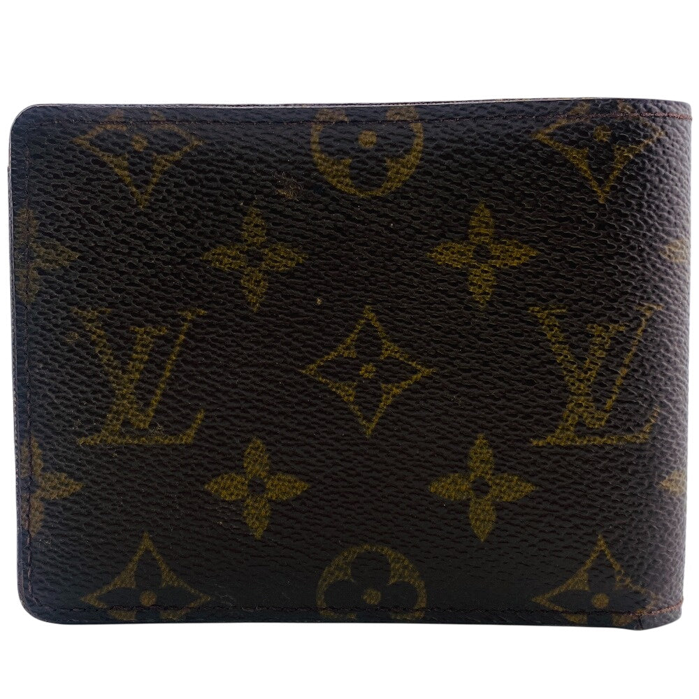LOUIS VUITTON Bill Compartment M60895 leather Brown Monogram Portefeuille Multripru