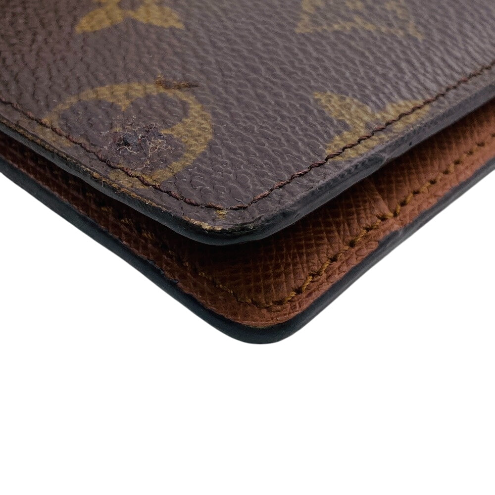 LOUIS VUITTON Bill Compartment M60895 leather Brown Monogram Portefeuille Multripru