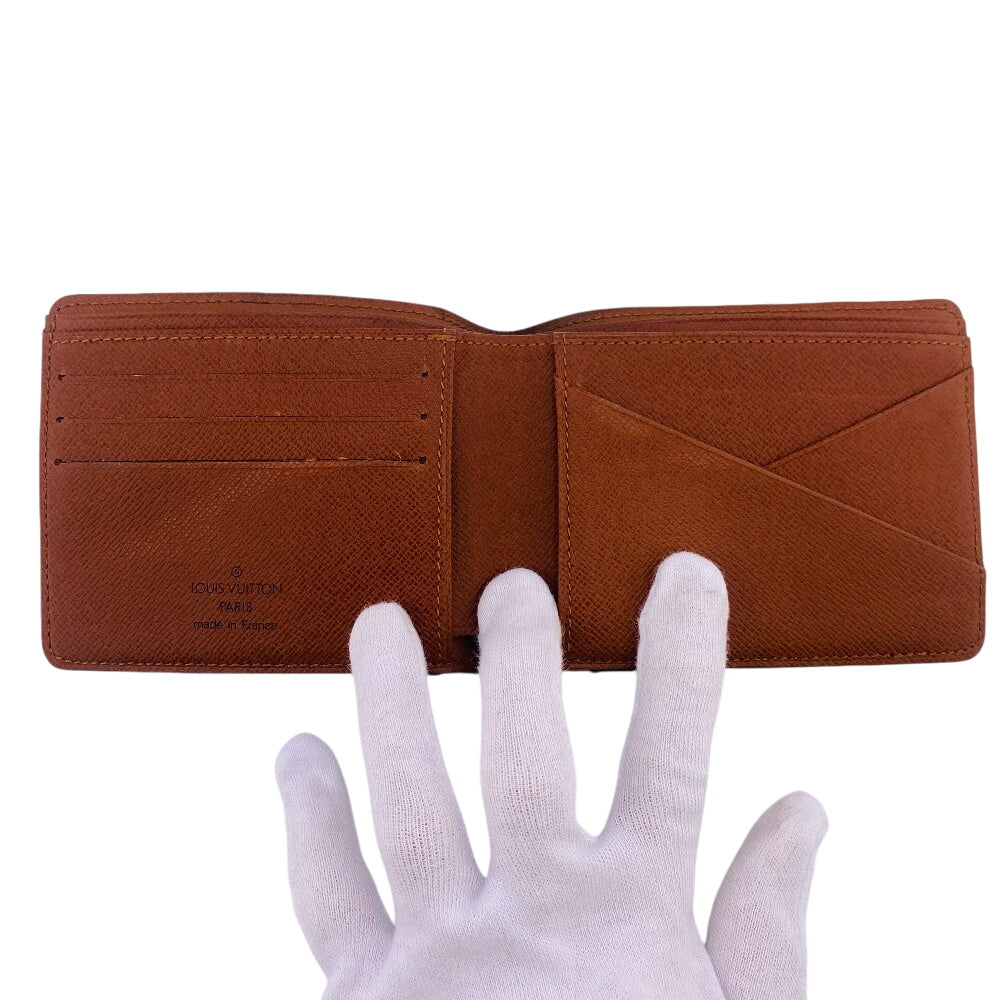 LOUIS VUITTON Bill Compartment M60895 leather Brown Monogram Portefeuille Multripru